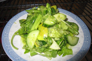 Everything green salad